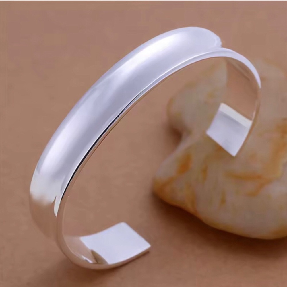 Polished Sterling Silver Cuff Bracelet
